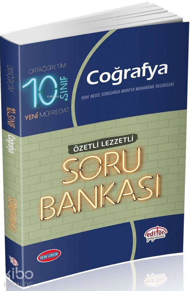 Editör Yayınları 10. Sınıf Coğrafya Özetli Lezzetli Soru Bankası Editör 