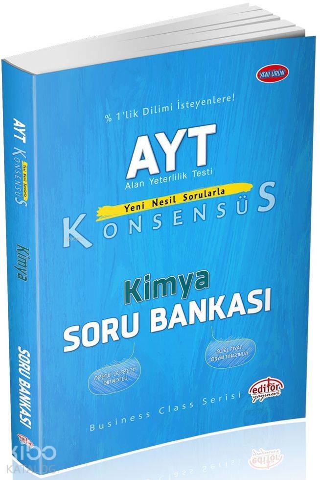 Editör Yayınları AYT Kimya Konsensüs Soru Bankası Editör 