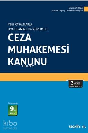  Ceza Muhakemesi Kanunu (3 Cilt Takım) | Ceza Muhakemesi Kanunu (3 Cilt Takım) | Osman Yaşar | Seçkin Yayıncılık | 9789750258725 