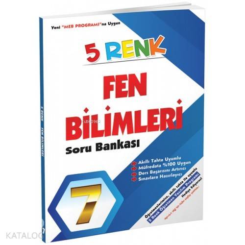 5 Renk Yayınları 7. Sınıf Fen Bilimleri Soru Bankası 5 Renk 