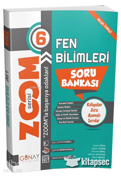 Günay 6.Sınıf Zoom Serisi Fen Bilimleri Soru Bankası