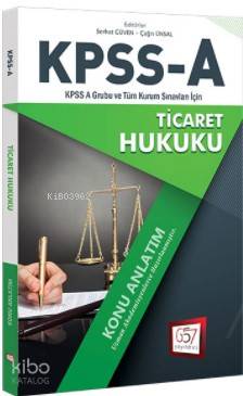 2018 KPSS A Grubu Ticaret Hukuku Konu Anlatım