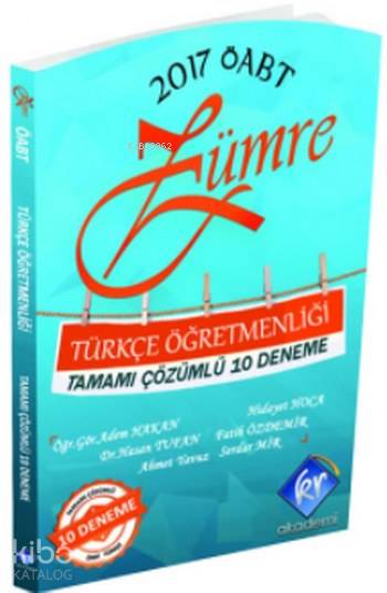 2017 ÖABT Zümre Türkçe Öğretmenliği Tamamı Çözümlü 10 Deneme