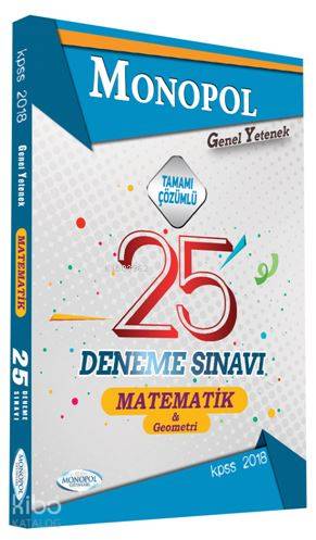 2018 KPSS GKGY Matematik Çözümlü 25 Deneme Sınavı