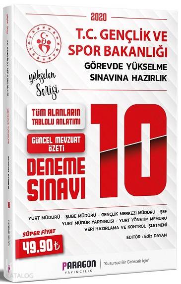 2020 GYS Gençlik ve Spor Bakanlığı Konu ve Mevzuat Özetli 10 Deneme