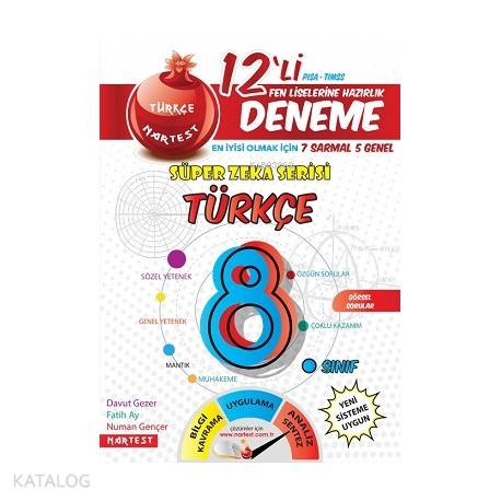 8. Sınıf Nar Efsane Türkçe 12 Deneme Sınavı (7 Sarmal + 5 Genel)