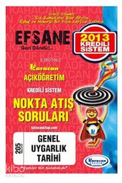 1. Sınıf Genel Uygarlık Tarihi Nokta Atış Sorular - Kod 205