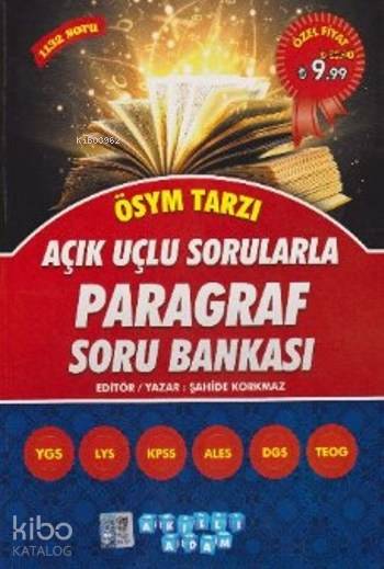 ÖSYM nim Yeni Tarzı Açık Uçlu Sorularla Paragraf Soru Bankası