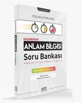 Rota Yayınları Kazandıran Anlam Bilgisi Soru Bankası Rty Rota 