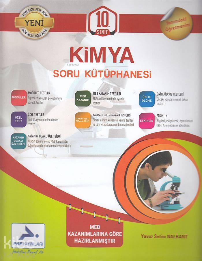 Paraf Yayınları 10. Sınıf Kimya Soru Kütüphanesi Paraf 