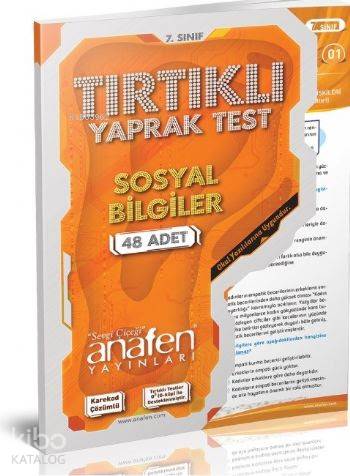 7. Sınıf Sosyal Bilgiler Tırtıklı Yaprak Testler