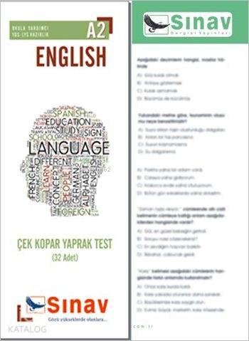  10 Sınıf A2 İngilizce Çek Kopar Yaprak Test (32 Adet) | 10 Sınıf A2 İngilizce Çek Kopar Yaprak Test (32 Adet) | Kolektif | Sınav Yayınları | 9786051233710 