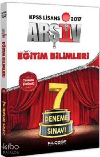 2017 KPSS Eğitim Bilimleri Arşiv Çözümlü 7 Deneme Sınavı