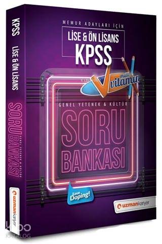 2018 KPSS Ortaöğretim Ön Lisans Multi Vitamin Soru Bankası