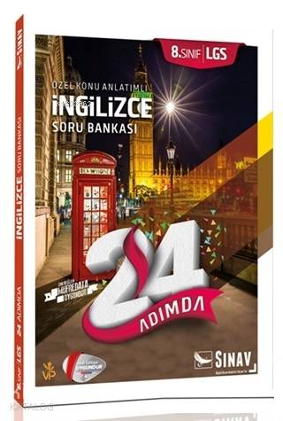 2019 8. Sınıf 24 Adımda LGS İngilizce Özel Konu Anlatımlı Soru Bankası