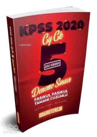 Doğru Tercih 2020 KPSS GY-GK Çözümlü 5 Deneme Sınavı