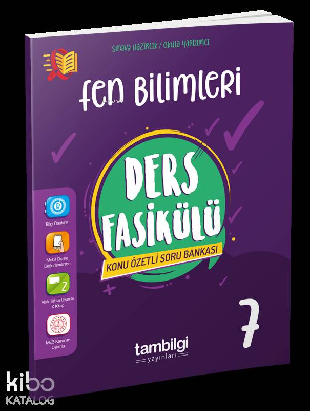 Tambilgi Yayınları 7. Sınıf Fen Bilimleri Ders Fasikülü Konu Özetli Soru Bankası Tambilgi 