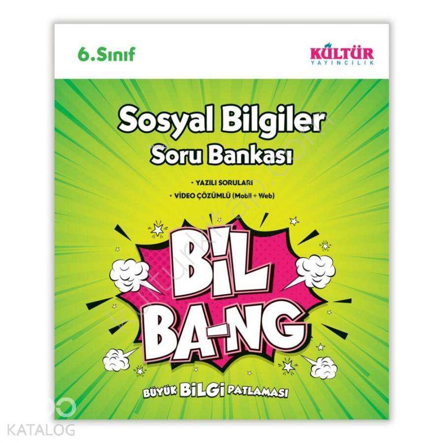 Kültür Yayınları 6. Sınıf Bil Bang Sosyal Bilgiler Soru Bankası Kültür 