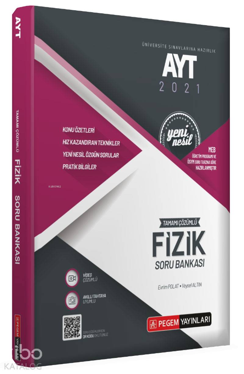 Üniversite Sınavlarını Hazırlık AYT Tamamı Çözümlü Fizik Soru Bankası