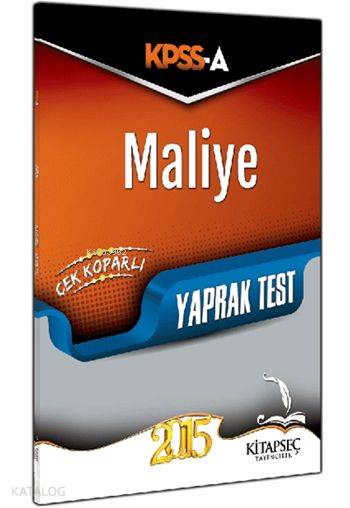 KPSS A Maliye Çek Kopar Yaprak Test 2015