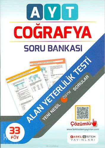 Farklı Sistem - Ayt Coğrafya Soru Bankası