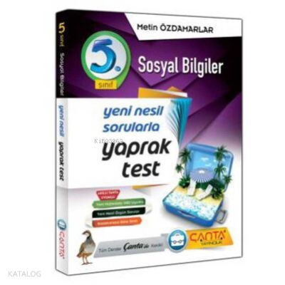 Çanta 5.Sınıf Yaprak Test Sosyal Bilgiler 2019 - 14 90