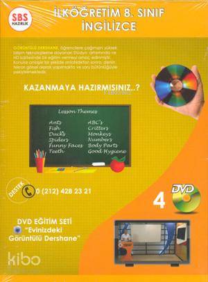 SBS 8. Sınıf İngilizce Görüntülü DVD Seti (4 DVD)