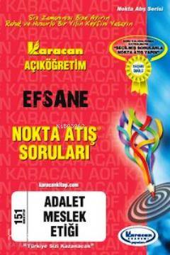 1. Sınıf Adalet Meslek Etiği Nokta Atış Soruları Kod - 151