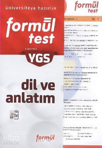 YGS Dil ve Anlatım Yaprak Test