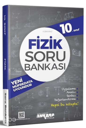  Ankara Yayınları 10 Sınıf Fizik Soru Bankası Ankara | Ankara Yayınları 10 Sınıf Fizik Soru Bankası Ankara | Kemal KumEmre Akgün | Ankara Yayıncılık (Hazırlık) | 9786052660027 
