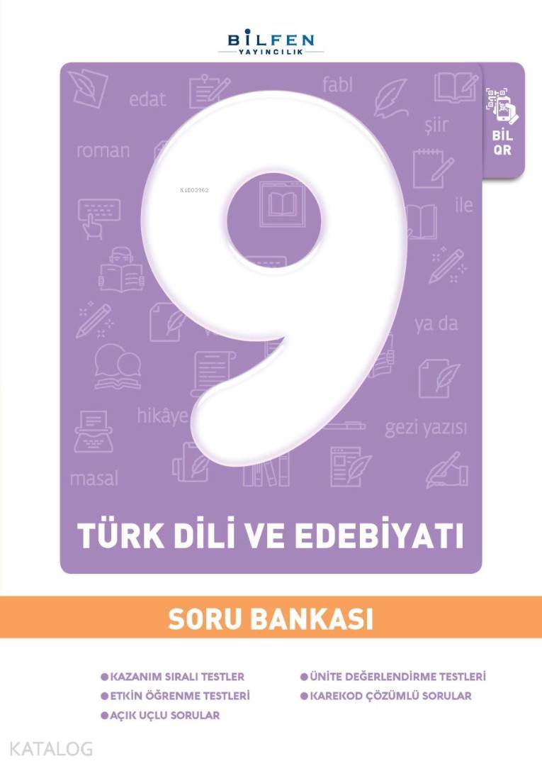 Bilfen Yayınları 9. Sınıf Türk Dili ve Edebiyatı Soru Bankası Bilfen