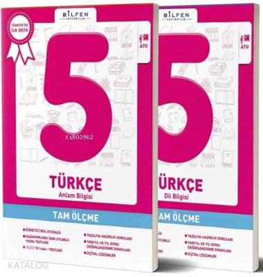 Bilfen - 5. Sınıf Türkçe Tam Ölçme