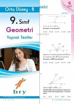 9. Sınıf Geometri Yaprak Testler Orta Düzey B