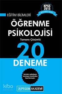KPSS Eğitim Bilimleri Öğrenme Psikolojisi Tamamı Çözümlü 20 Deneme 2015