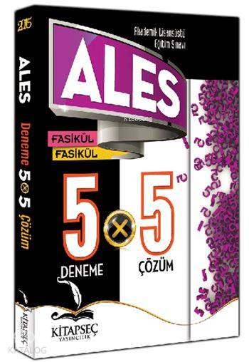 Ales Tamamı Çözümlü 5 Fasikül Deneme 2015