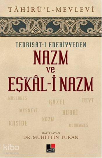 Tedrisat-ı Edebiyyeden Nazm ve Eşkal-i Nazm kitap kapağı