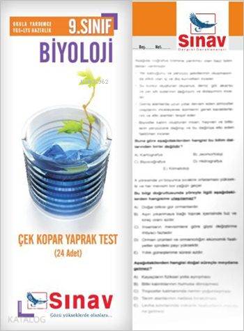  9 Sınıf Biyoloji Çek Kopar Yaprak Test (24 Adet) | 9 Sınıf Biyoloji Çek Kopar Yaprak Test (24 Adet) | Kolektif | Sınav Yayınları | 9786051232249 