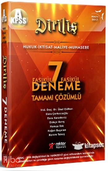 2017 KPSS A Grubu Diriliş Fasikül Fasikül Tamamı Çözümlü 7 Deneme