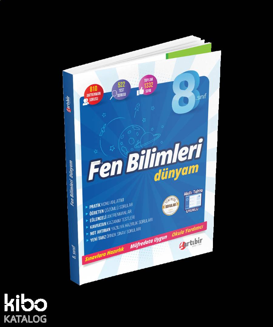 Artıbir Yayınları 8. Sınıf LGS Fen Bilimleri Dünyam Artıbir 