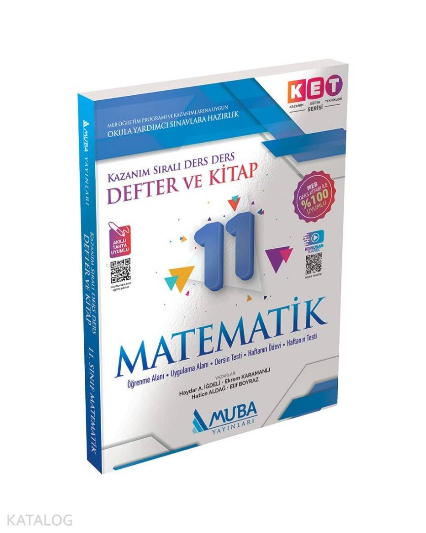 Muba Yayınları 11. Sınıf Matematik KET Serisi Defter ve Kitap Muba 