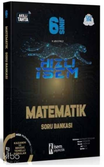 İsem 2021 6.Sınıf Hızlı İsem Matematik Soru Bankası İsem Yayıncılık