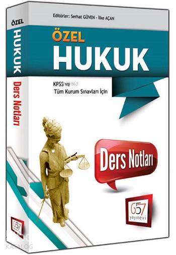 KPSS Özel Hukuk Ders Notları