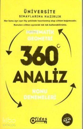 Fides Yayınları Üniversite Sınavlarına Hazırlık Matematik 360 Derece Analiz Konu Denemeleri Fides 