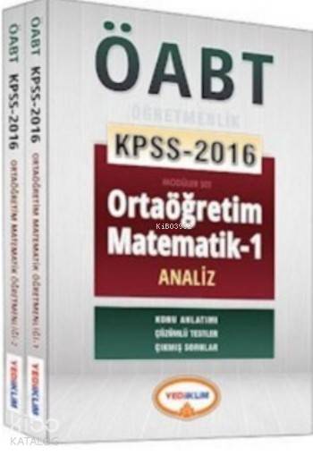 Öabt Kpss Ortaöğretim Matematik 1 Analiz; Konu Anlatımlı Modüler Set 2016