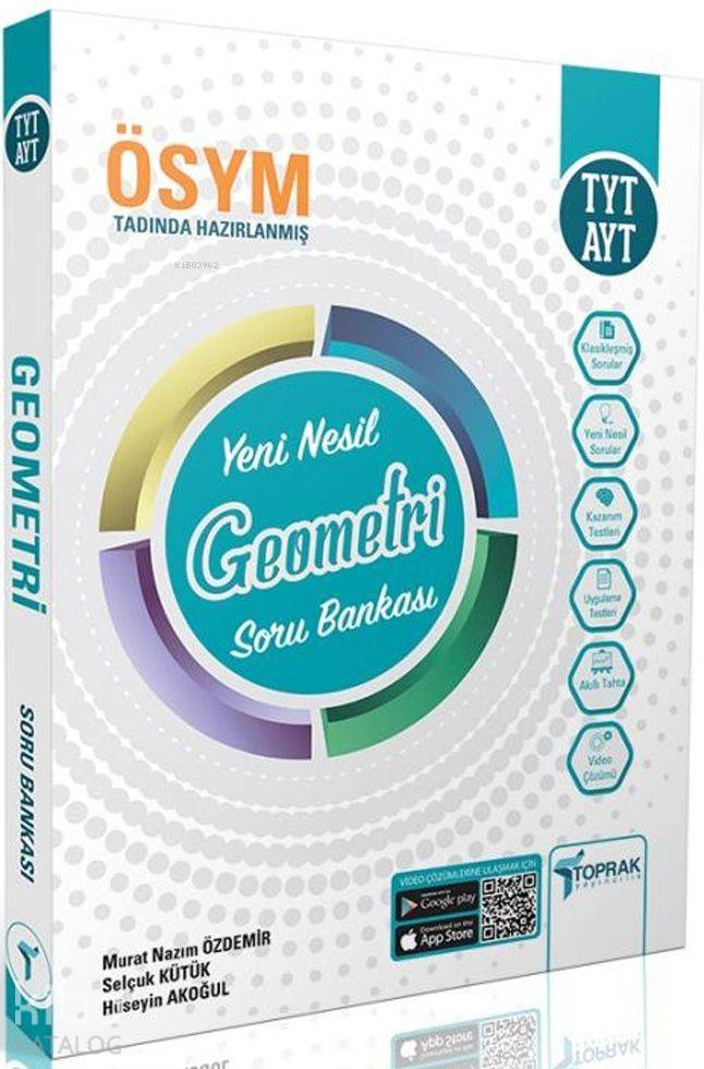  Toprak Yayınları TYT AYT Geometri Yeni Nesil Soru Bankası Toprak | Toprak Yayınları TYT AYT Geometri Yeni Nesil Soru Bankası Toprak | Toprak Yayınları | 9786257972062 