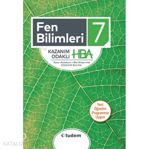 Tudem 7.Sınıf Fen Bilimleri Kazanım Odaklı HBA