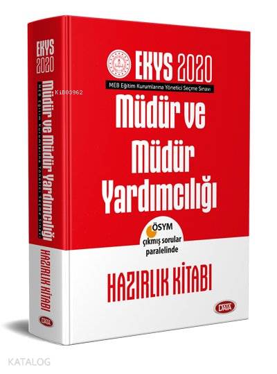 Data Yayınları 2020 EKYS MEB Müdür ve Müdür Yardımcılığı Hazırlık Kitabı