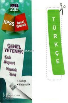 KPSS Genel Yetenek Genel Kültür Çek Kopart Yaprak Test 2013
