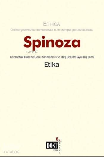  Etika | Benedictus de Spinoza | Hilmi Ziya Ülken | Dost Kitabevi | 9789752981478 | 