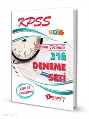 KPSS Lise-Ön Lisans 3'lü Deneme Seti